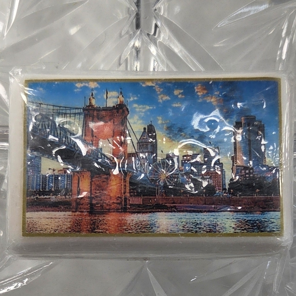 Sassy Soap Cincinnati Skyline Decorative Bar Soap New Sealed